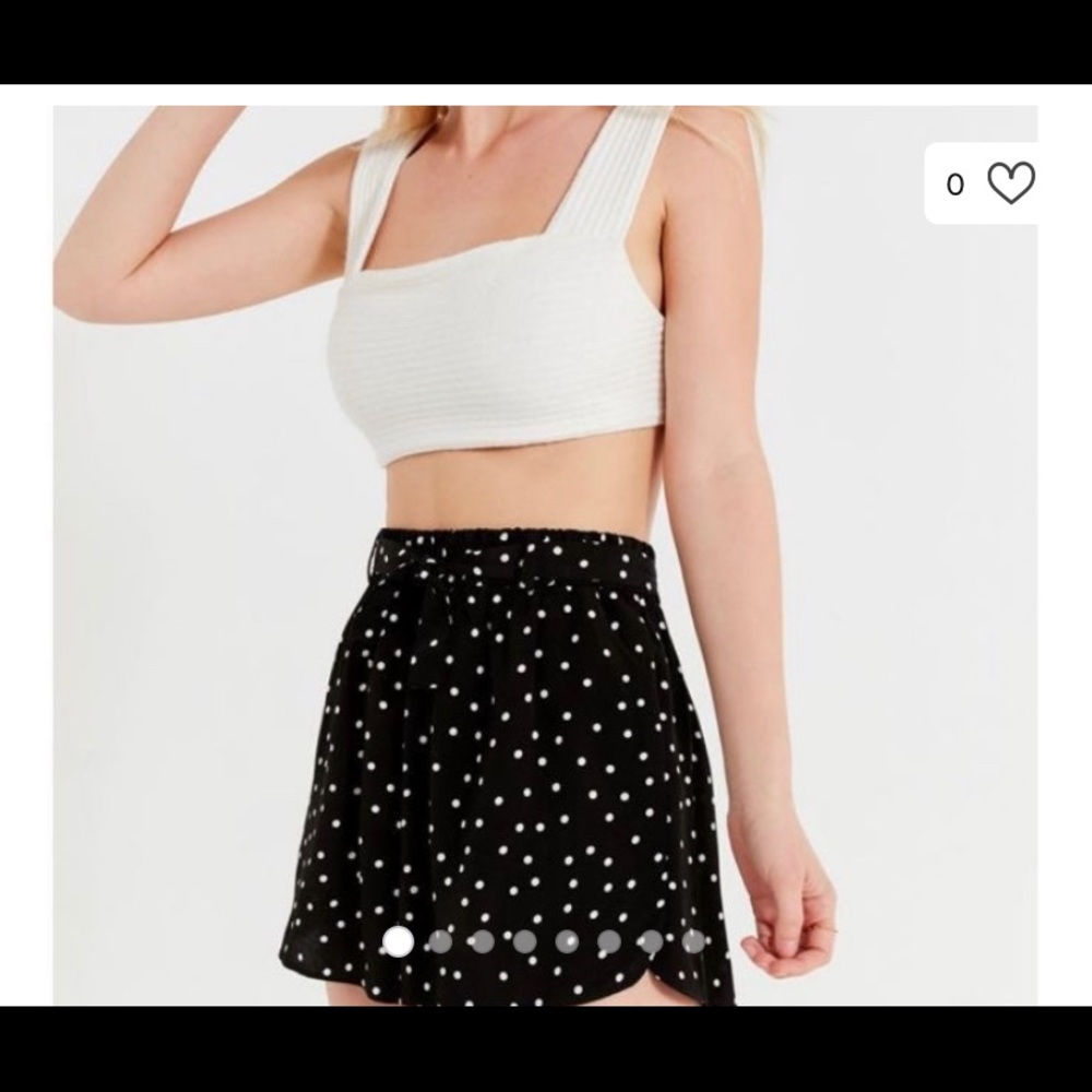 Kimchi Blue High Waist Wide Leg Polka Dot Short